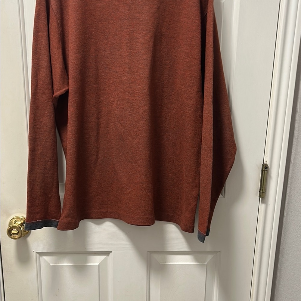 REI Men's Rust Long Sleeve Heavyweight Shirt Size XL - Picture 3 of 12